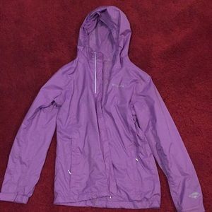 Columbia purple, size Large, rain jacket!